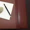 Dacasso Mocha Leather 22" x 14" Side-Rail Desk Pad PR-3028 - alternate 2